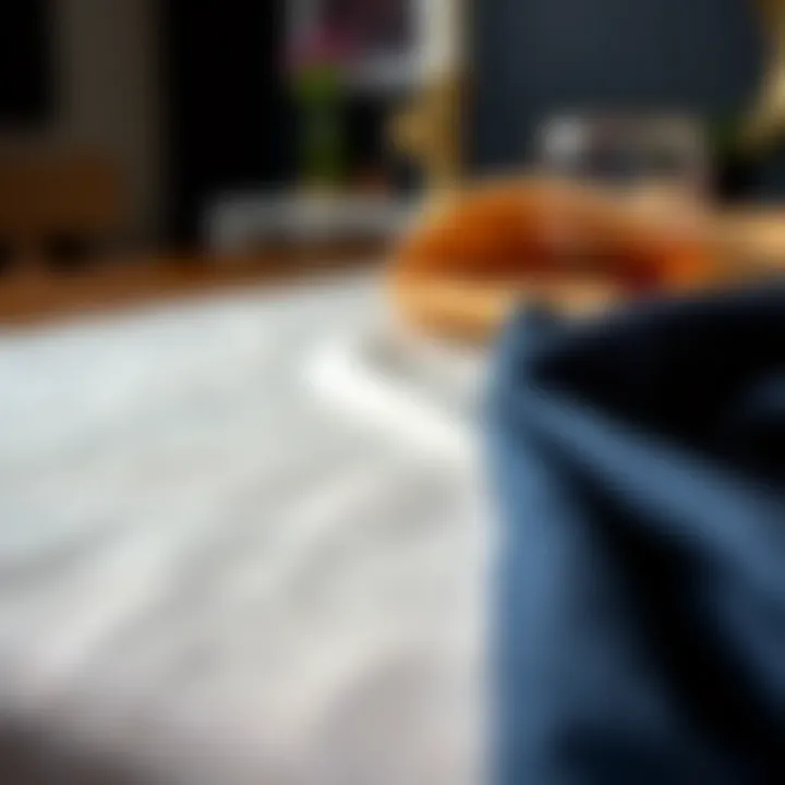 Textures and Styles: Choosing the Right Fabric Close-up of various fabric textures for table runners