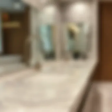 Detailed view of quartz texture and quality