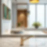 Elegant quartz bathroom countertop showcasing various colors