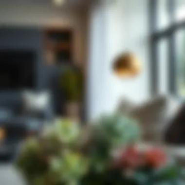 Elegant arrangement of artificial succulents in a modern living space