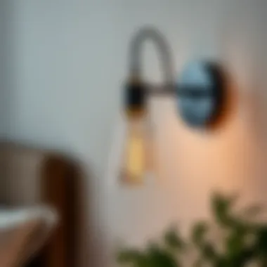 Stylish wall-mounted reading light