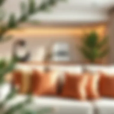 Elegant Throw Pillows for Minimalist Decor Elegant throw pillows enhancing a minimalist living room