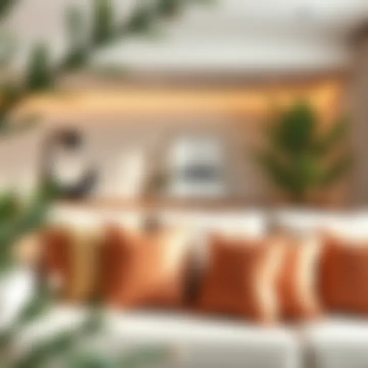 Elegant Throw Pillows for Minimalist Decor Elegant throw pillows enhancing a minimalist living room