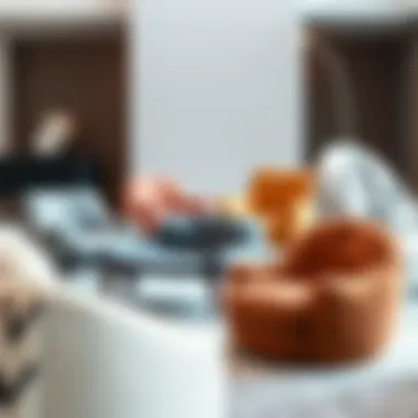 An array of big squishy chairs showcasing various styles and materials