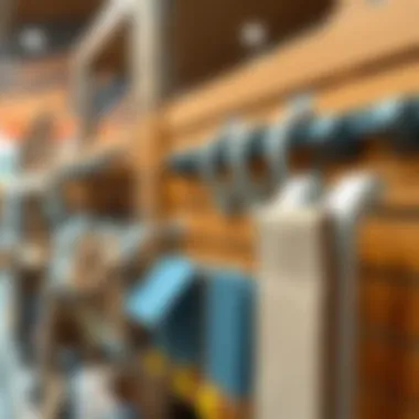 A selection of blind clips showcasing different styles and materials at Home Depot.