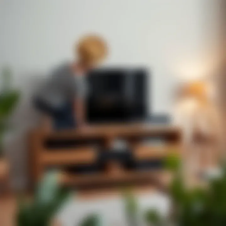 Assembly of the Brimnes TV Stand