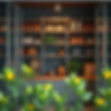 Organized shelves demonstrating optimal use of space.