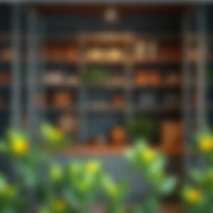 Organized shelves demonstrating optimal use of space.