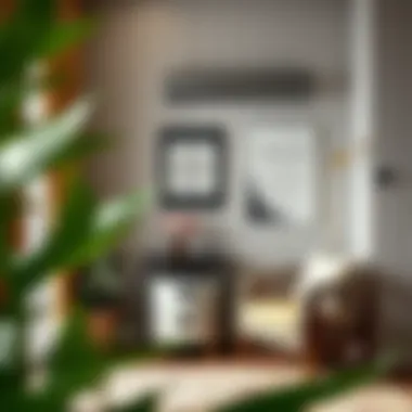 Cozy reading nook featuring a C side table with functional storage