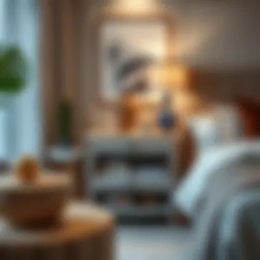 Chennai nightstand adorned with decorative elements in a modern living space