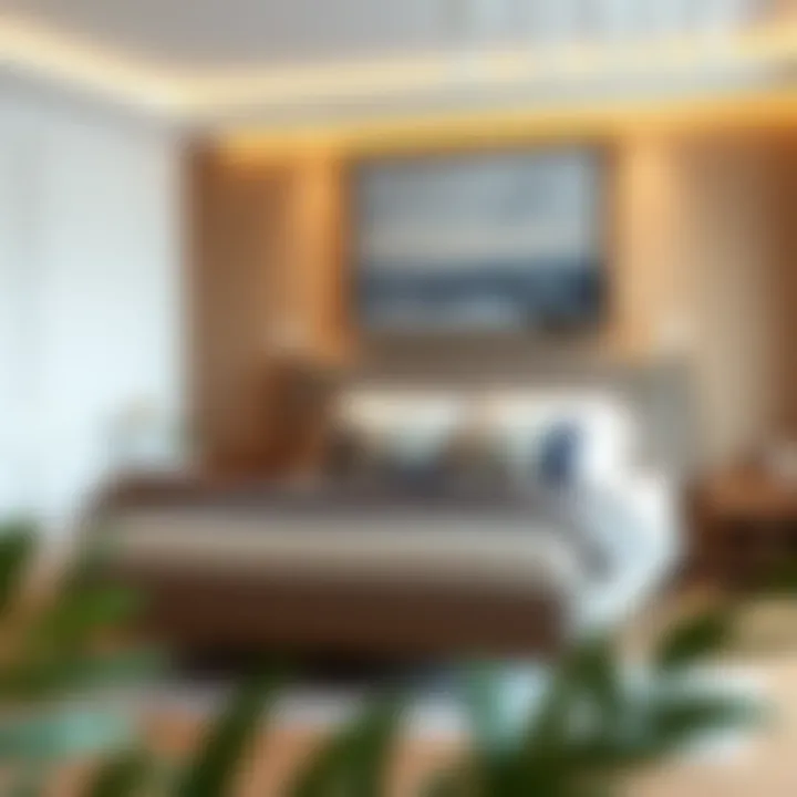 Modern upholstered 16 inch bed frame in a stylish bedroom setting