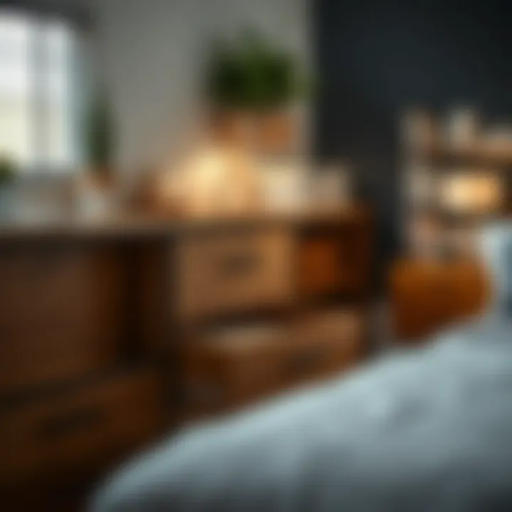 Functional drawer solutions for maximizing bedroom space