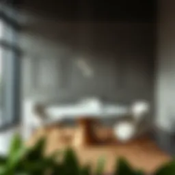 Elegant round table with stylish chairs in a modern dining setting