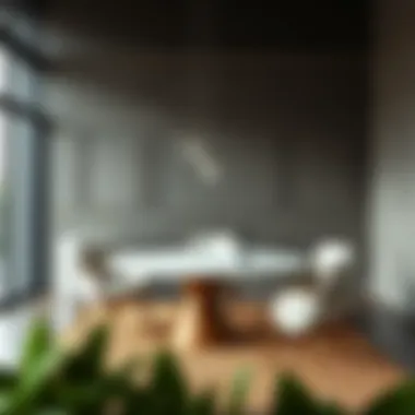 Elegant Round Table Design Elegant round table with stylish chairs in a modern dining setting