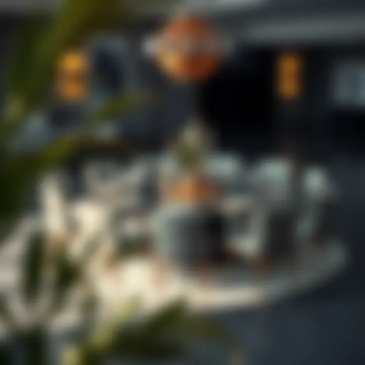 Elegant round table setting for ten with stylish decor