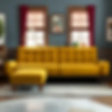 Different futon sizes arranged to demonstrate functionality