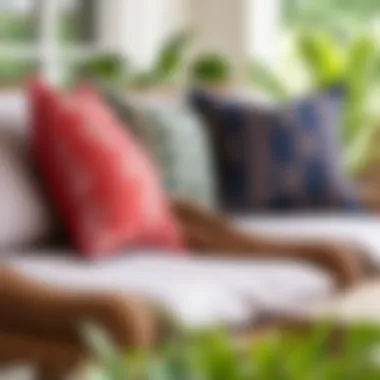 Variety of fabric options for outdoor chair cushions