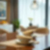 Elegant small dish set in a modern dining setting.