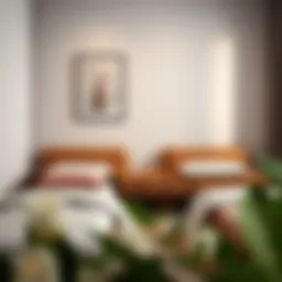 Elegant two-pack nightstands in a modern bedroom setting