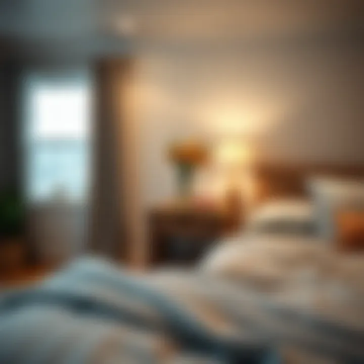 Practical placement of nightstands in a cozy bedroom environment