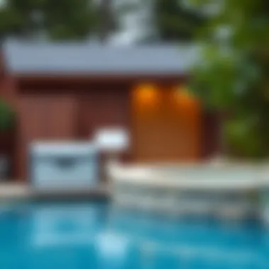 Durable and weather-resistant materials for pool storage