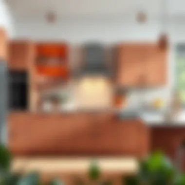 Trendy color palette for kitchen cabinets reflecting current design trends