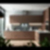 Modern kitchen cabinet design showcasing clean lines and minimalist aesthetics