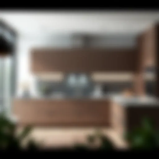 Modern kitchen cabinet design showcasing clean lines and minimalist aesthetics