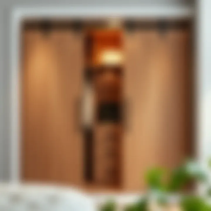 Completed sliding door closet showcasing functionality