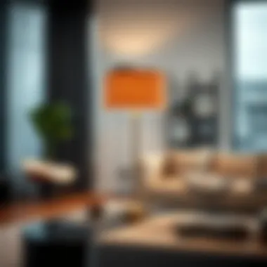 Elegant cordless table lamp enhancing a modern living room