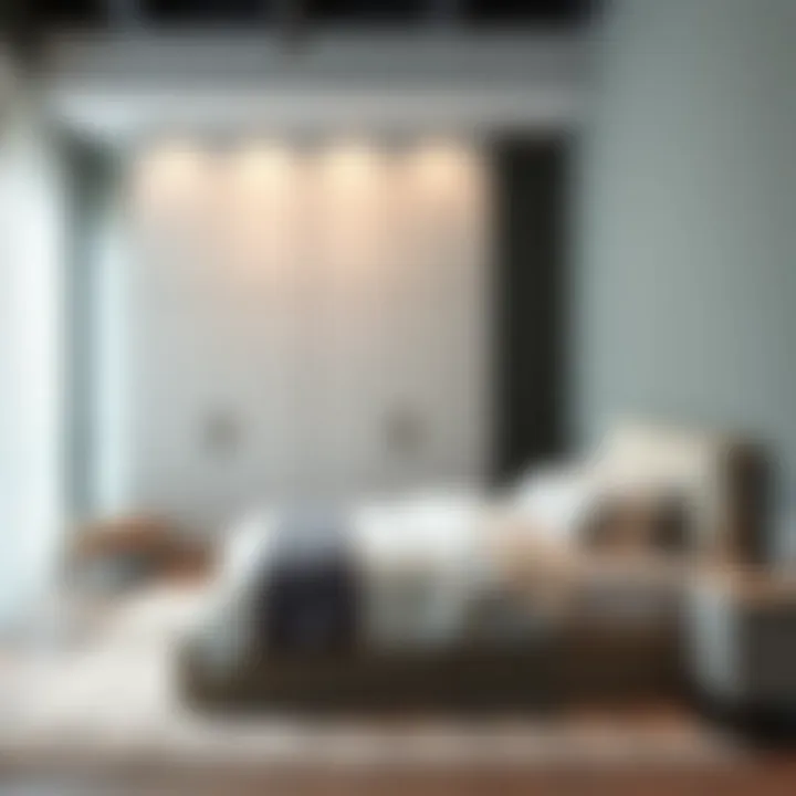 Contemporary corner wardrobe showcasing sleek lines and minimalist design