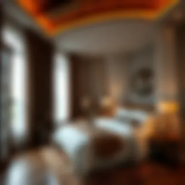 Cozy bedroom showcasing aesthetic benefits of light proof curtains