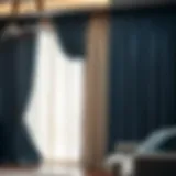 Elegant drapery showcasing luxurious fabric choices