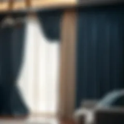 Elegant drapery showcasing luxurious fabric choices