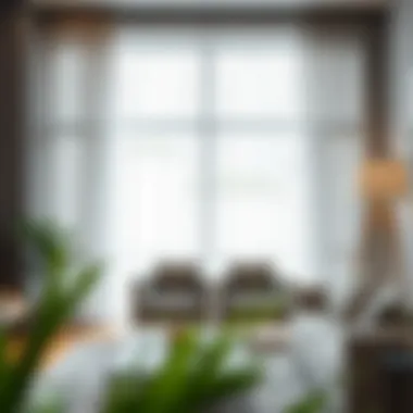 Modern curtain styles complementing contemporary decor