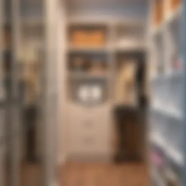 Visual representation of customizable storage options tailored to unique needs in a closet.