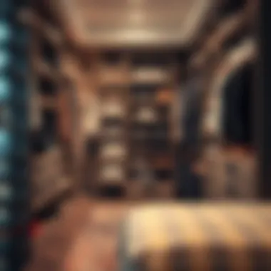 Innovative storage solutions utilizing vertical space in a closet