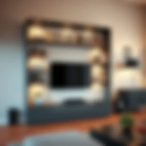 Contemporary DVD Shelving Design Modern DVD storage solutions integrating design and function