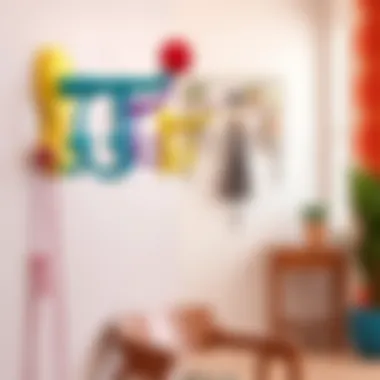 Colorful Coat Hooks Infusing Vibrancy into the Space Colorful coat hooks adding vibrancy to an entryway