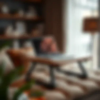 An ergonomic laptop lap tray with adjustable features