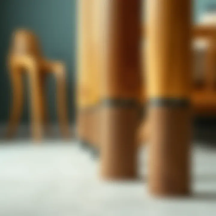 Variety of materials used for 2 inch legs