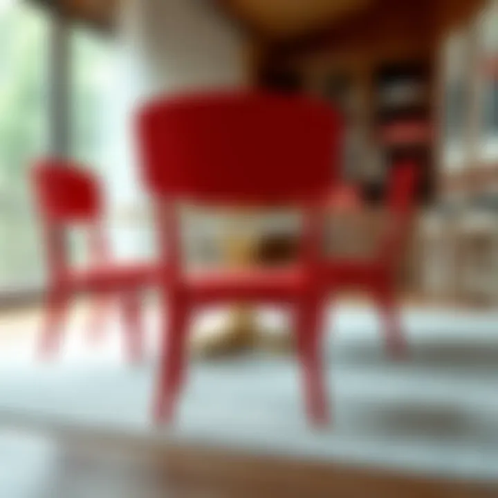 Maintaining red dining chairs for lasting beauty