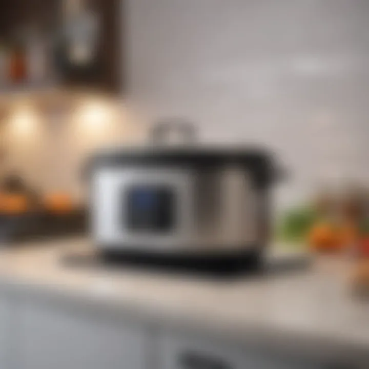 Versatile multi-cooker on countertop