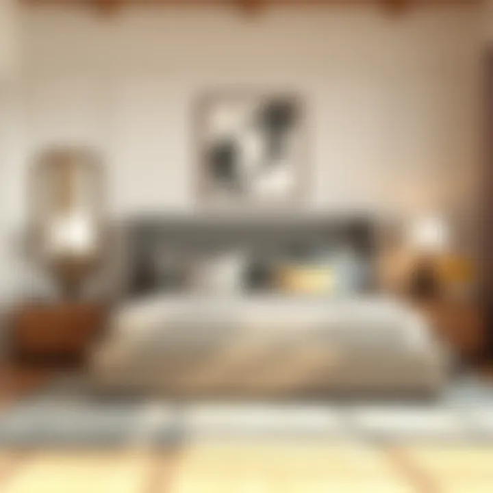 Stylish Bedroom with King Size Bed Stylish king size bed in a well-decorated bedroom space