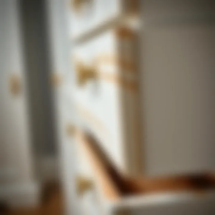 Showcasing Craftsmanship in Drawer Design Close-up of drawer details emphasizing craftsmanship