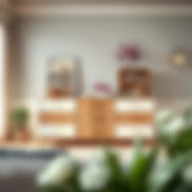 Versatility in Home Decor with a Dresser White and wood dresser harmonizing with various decor styles