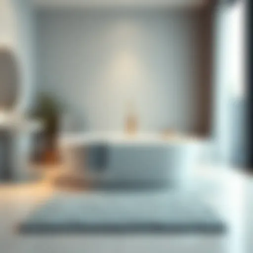 Luxurious Bath Rug Set Luxurious bath rug set displayed in a modern bathroom