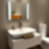 Modern bathroom sink set with sleek design