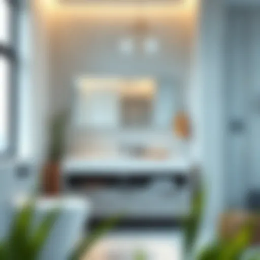 Modern Bathroom Vanity Design Elegant bathroom vanity showcasing modern design