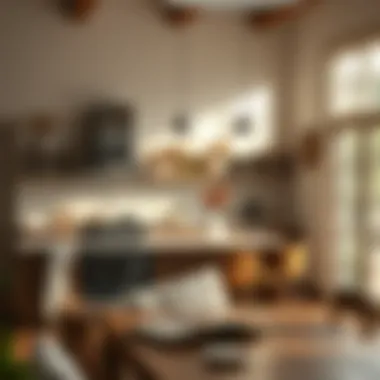Natural light streaming into an inviting kitchen space